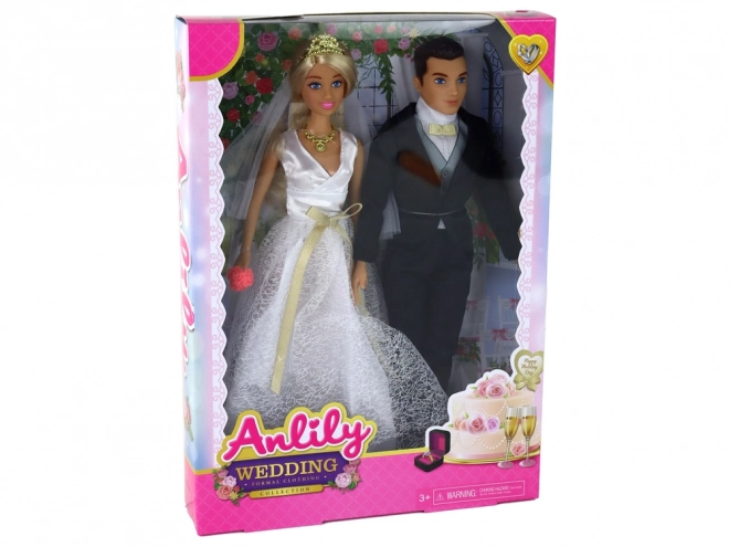 Anlily Hochzeitspaar Puppenset