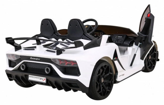 Lamborghini SVJ DRIFT pro 2 Kinder Weiß + Drift-Funktion + Fernbedienung + MP3 LED + langsamer Start