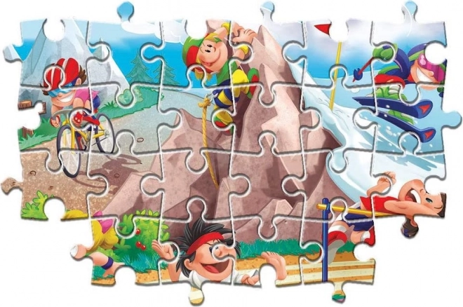 Clementoni Puzzle 2x20 Teile - Sportabenteuer