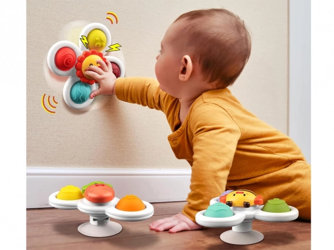 Fidget Spinner Sensorische Spielzeug mit Saugnapf