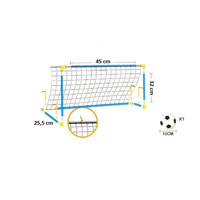 Fußballtor mit Ball und Pumpe von Woopie