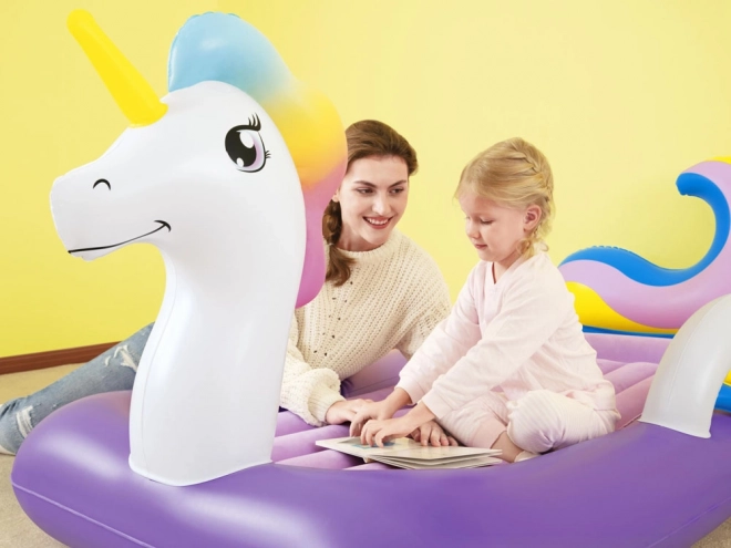 Bestway Aufblasbares Einhorn Bett für Kinder