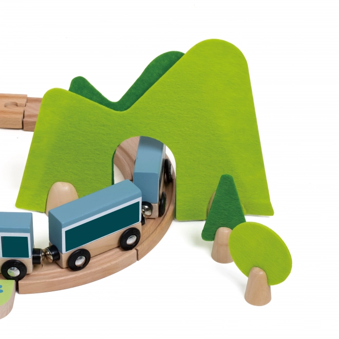 Klassische Welt Holz-Eisenbahnset mit Formen-Sortierer