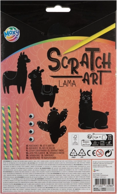 Kreativ-Set Kratztiere Lama