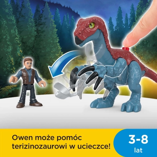 Imaginext Jurassic World Figuren-Set Therizinosaurus & Owen