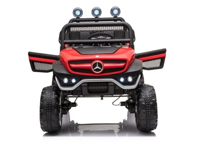 Mercedes Unimog Elektrofahrzeug für Kinder in Rot