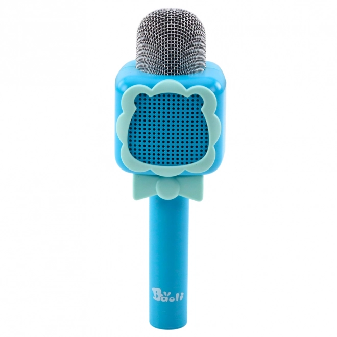 Kabelloses Karaoke-Mikrofon Bluetooth Blau für Kinder