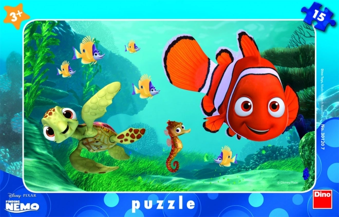 Puzzle Nemo und die Schildkröte mit 15 Teilen