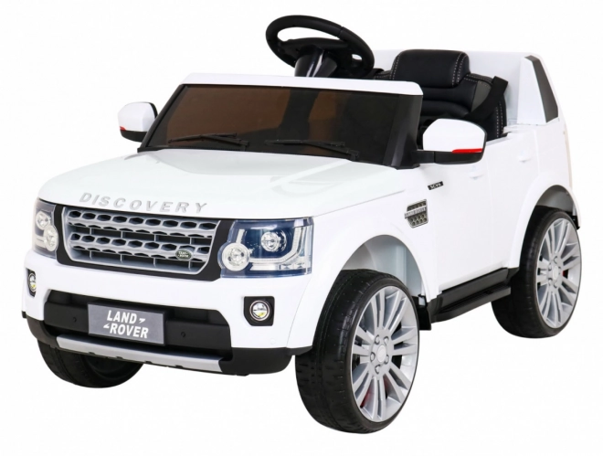 Land Rover Discovery Elektrisches Kinderauto weiß + Fernbedienung + EVA-Räder + langsamer Start + MP3 Radio