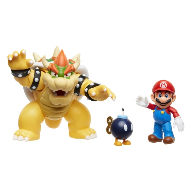 Spielset mit beweglichen Figuren Mario und Bowser