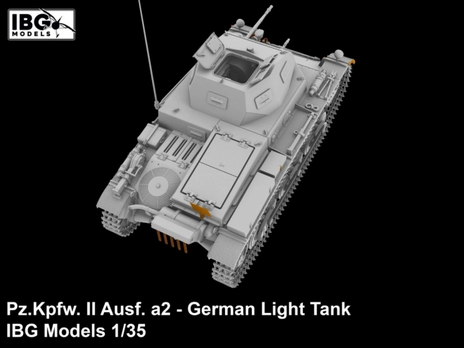 Plastikmodell Deutscher Leichter Panzer Pz.Kpfw II Ausf. a2 1/35