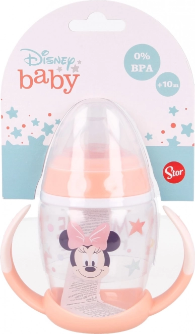 Tasse mit Griffen und Silikonschnabel Minnie