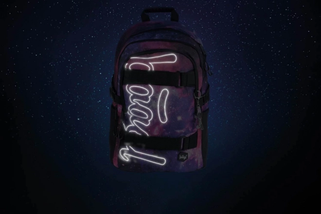 BAAGL Skate Galaxy Schulset: Rucksack, Federmäppchen, Turnbeutel