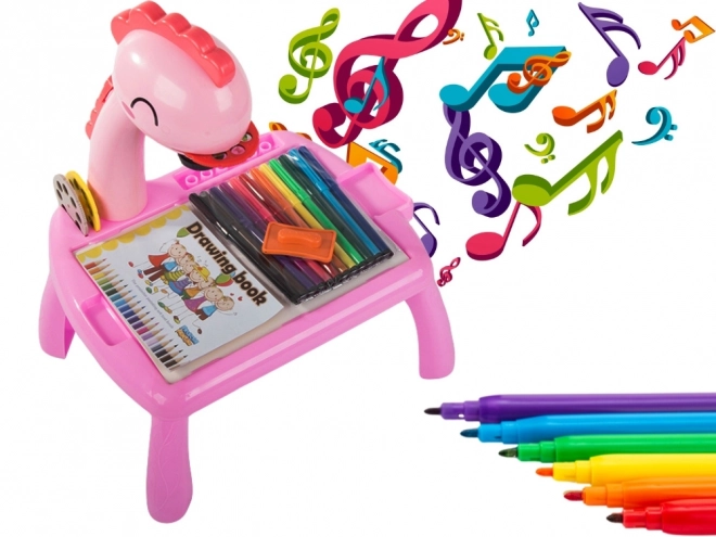 Projektor Tisch mit Zeichnen und Marker für Kinder