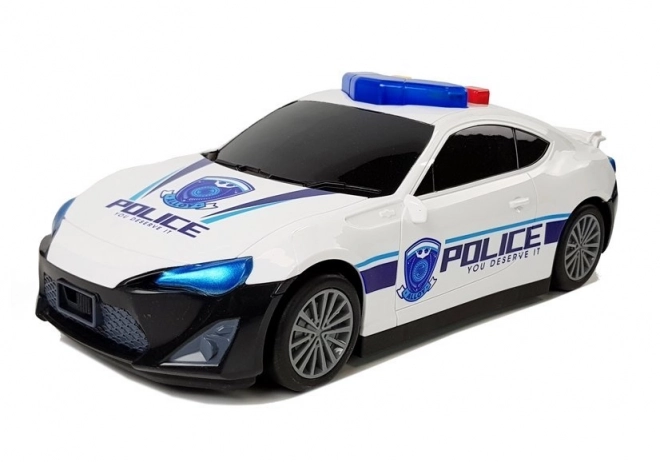 Polizeiauto mit Garage 2-in-1 mit Klang und Licht