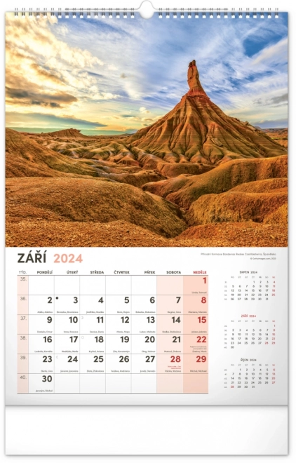 Wandkalender Landschaft 2024