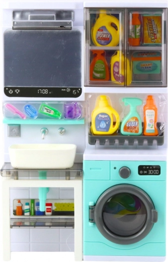 Realistische Waschmaschine mit Licht und Geräuschen