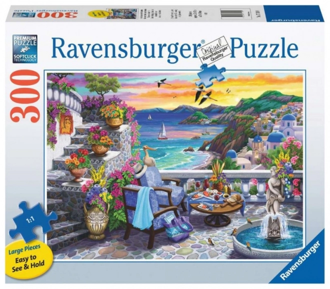 Ravensburger Puzzle Sonnenuntergang über Santorini Extra Groß