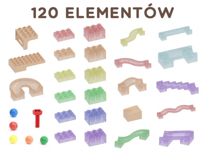 Masterkidz Konstruktion Set Kugelbahn für STAMM Tafel 120 Teile