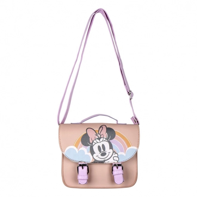 Schultertasche mit Schnallen Minnie