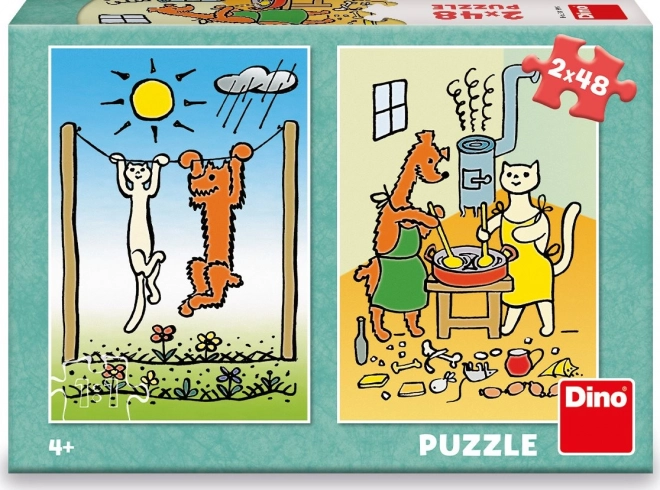 Puzzle Krtek Freude 2x48 Teile