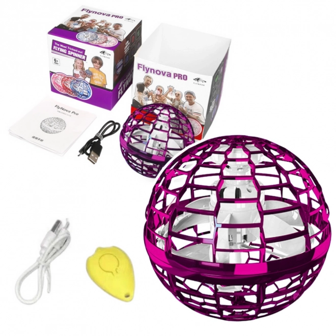 Rosa fliegender leuchtender Ball Flynova LED