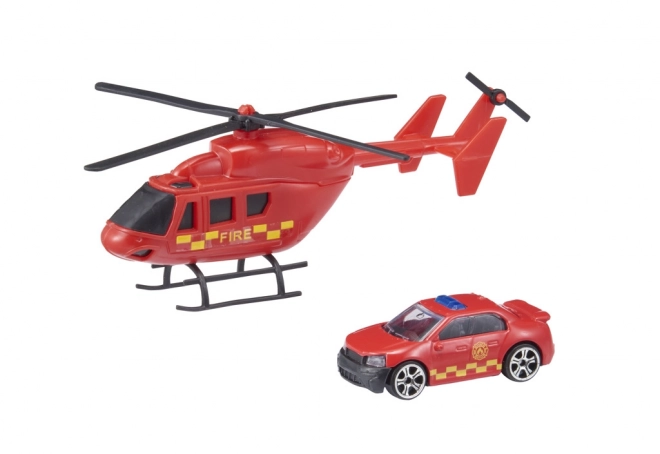 Teamsterz Helikopter und Auto Set