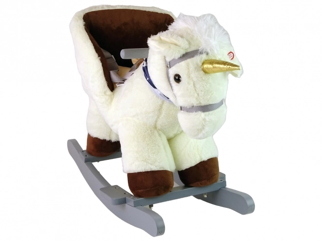 Schaukelpferd Weißer Einhorn