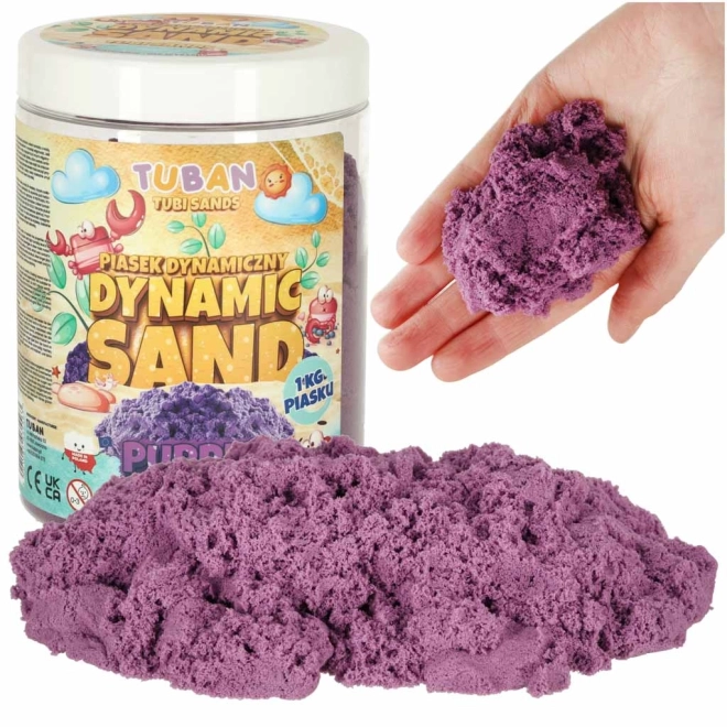 Dynamischer Spielsand Blau 1kg – Violett