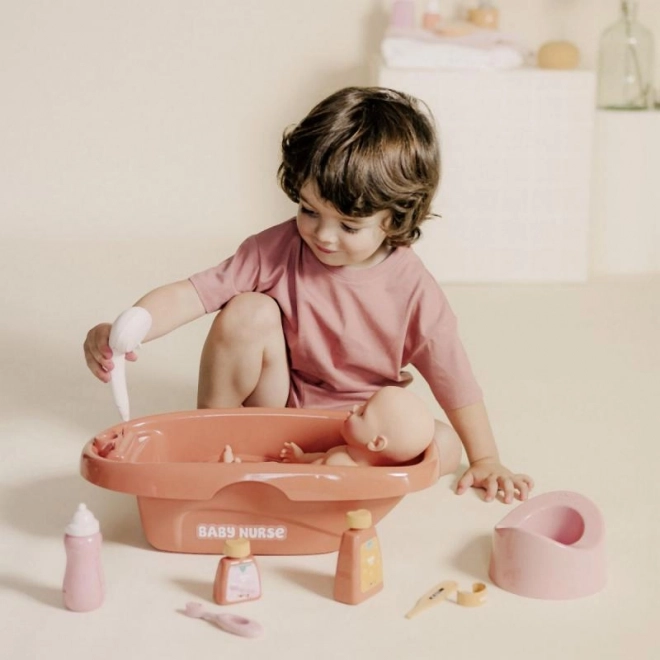 Puppenbadewanne Baby Nurse mit Zubehör