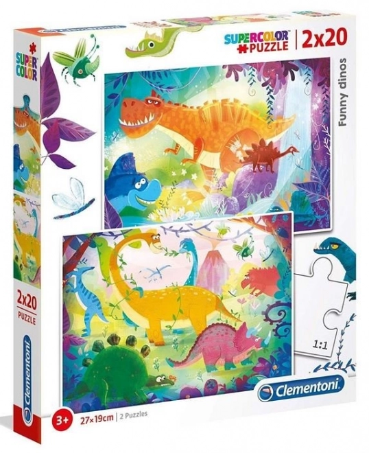 Clementoni Puzzle Lustige Dinosaurier