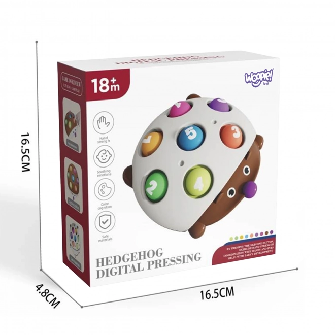 Igel Pop-it mit Zahlen WOOPIE Fidget Toys