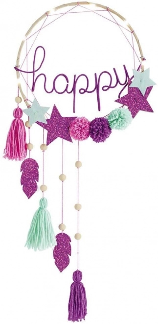 Janod Traumfänger Licht Set Happy Maxi Deco