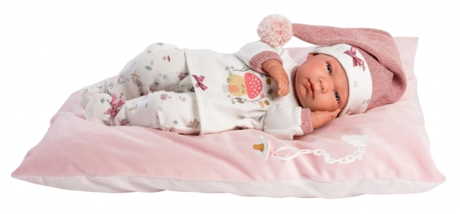 Llorens New Born Mädchen - Realistische Babypuppe mit Vollvinylkörper - 40 cm