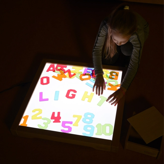 Transparente Montessori Buchstaben und Zahlen Set