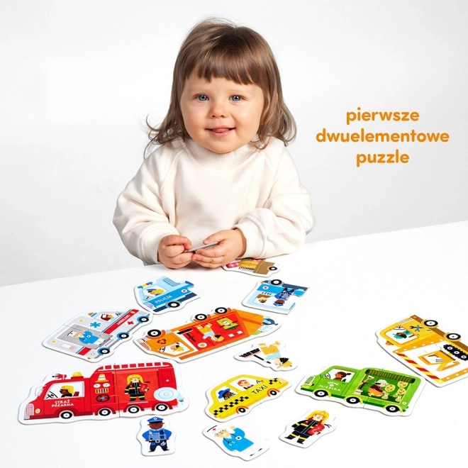 Puzzle zum Verbinden - Autos