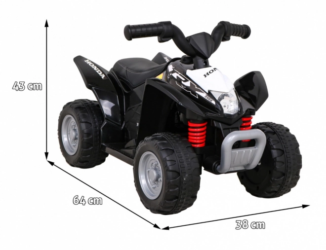 Elektrischer Kinderquad Honda TRX mit Hupe und LED-Beleuchtung