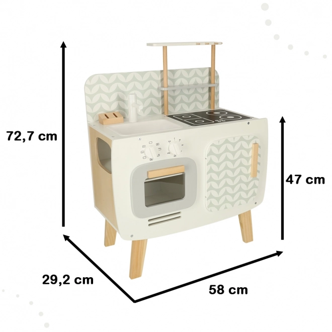 Holzspielküche Lulilo Retro mit Zubehör