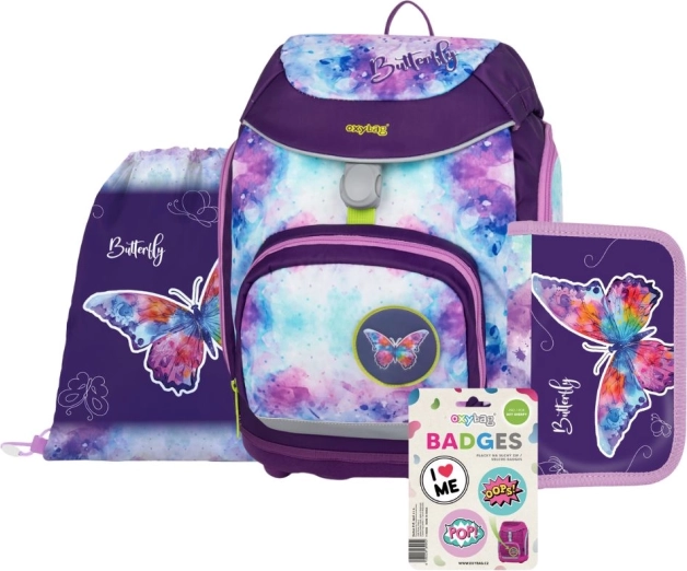 Set mit Schulutensilien OXY Sherpy Schmetterling für Kinder