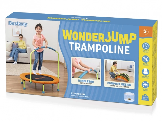 Trampolin Wonderjump mit Griff für drinnen und draußen