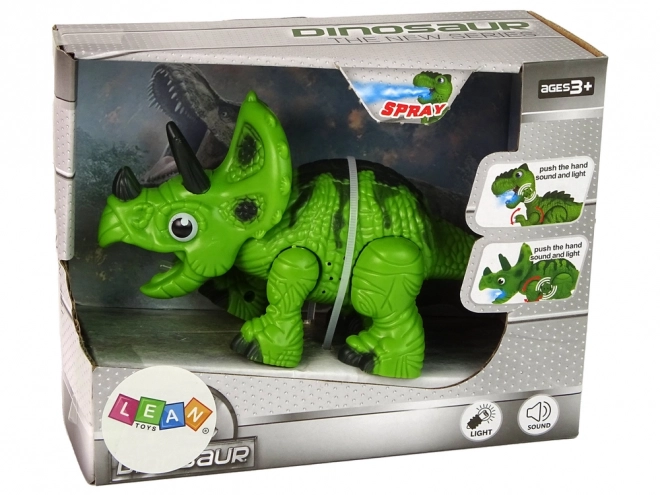 Interaktiver Triceratops Dinosaurier mit Wasserdampf und Sound