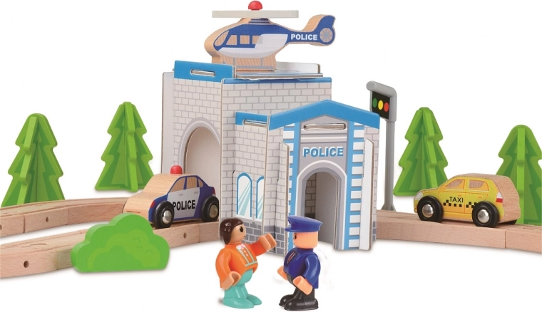 Polizeistation mit Landeplatz für actionreiche Szenarien