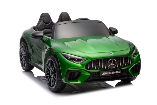 Elektrisches Kinderauto MERCEDES AMG SL63 Grün Lackiert