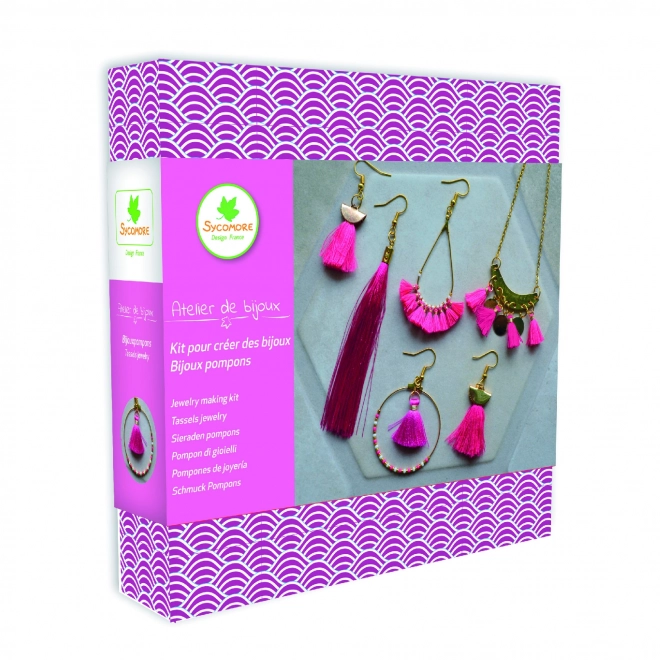 Kreatives Schmuckset mit Quasten