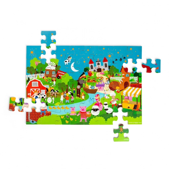 Bigjigs Toys Märchenhaftes Fußbodenpuzzle