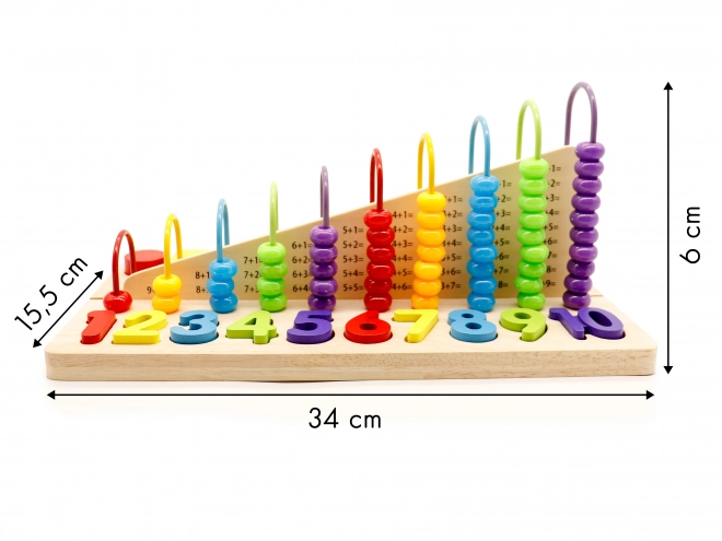 Lernspiel Abakus und Holznummern von Ecotoys