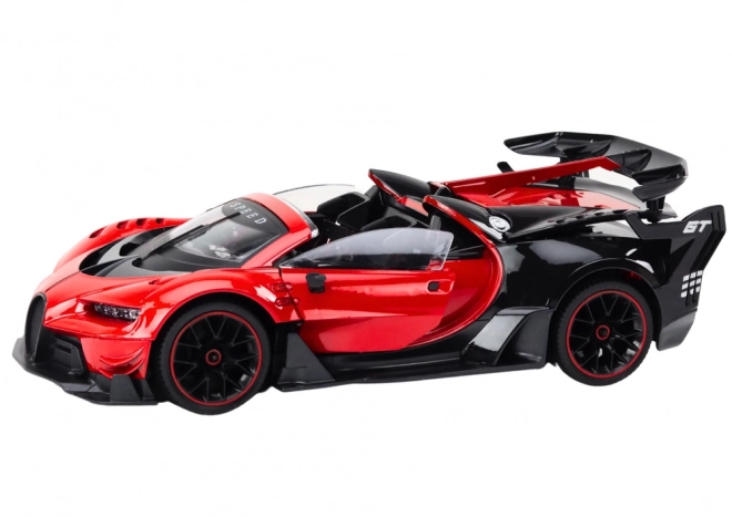 Ferngesteuertes Sportauto mit öffnenden Türen, rot