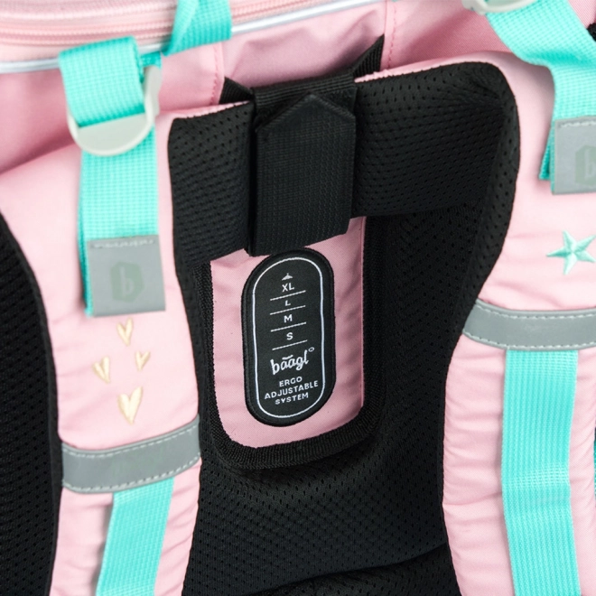 BAAGL Schulranzen Zippy Regenbogen Rosa