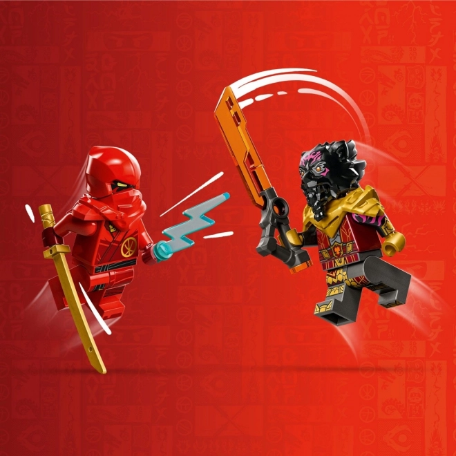 Kai und Ras im Duell: Auto gegen Motorrad - Lego NINJAGO Bauset