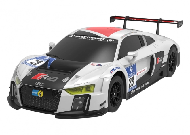 Ferngesteuertes Sportwagen Audi R8 LMS Weiß-Schwarz